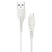 Кабель USB - micro USB Borofone BX37 Wieldy* 12W 100см 2,4A  (white)