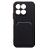 Чехол-накладка - SC337 с картхолдером для "Honor X8c" (black) (239108)