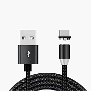 Кабель USB - Type-C - T600 магнитный (тех. уп) 10W 100см 2A  (black)
