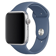 Ремешок - ApW Sport Band Apple Watch 38/40/41 mm силикон на кнопке (L) (dark blue)