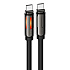 Кабель Type-C - Type-C Hoco U136 Prize PD 60W 100см 3A  (black)