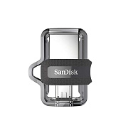 Флэш накопитель USB 128 Гб SanDisk Ultra Android Dual Drive OTG 3.0 (black)
