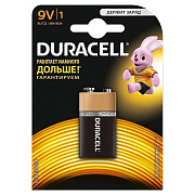 Батарейка 9V (крона) Duracell 6LR61 (1-BL) (10/30)
