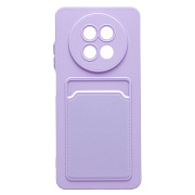 Чехол-накладка - SC337 с картхолдером для "Realme 12 5G" (light violet) (233981)
