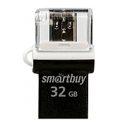 Флэш накопитель USB 32 Гб Smart Buy OTG Poko (black) 