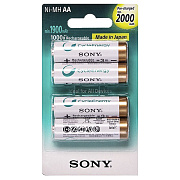 Аккумулятор AA Sony HR6 Multi-use (4-BL) Ni-MH 2000 mAh (40/240/7200) Pre-Ch ..