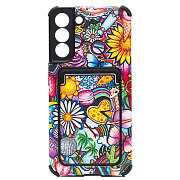 Чехол-накладка - SC284 с картхолдером для "Samsung SM-S906 Galaxy S22+" (008) (multicolor)