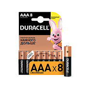 Батарейка AAA Duracell LR03 Basic (8-BL) (80/35280)