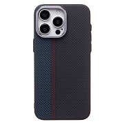 Чехол-накладка Luxo Creative PC для "Apple iPhone 15 Pro Max" (120) (тех.уп.) (black/blue)