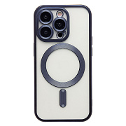 Чехол-накладка - SM027 SafeMag для "Apple iPhone 14 Pro" (blue titanium) (232356)