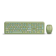 Беспроводной набор Smart Buy SBC-666395AG-G мембранная клавиатура+мышь (green) 