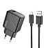 Адаптер Сетевой с кабелем Hoco CS21A Rich QC3.0* USB 18W (USB/Micro USB) (black)