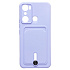 Чехол-накладка - SC304 с картхолдером для "infinix HOT 20i" (light violet)