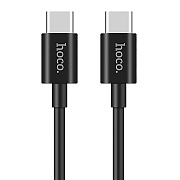 Кабель Type-C - Type-C Hoco X23 Skilled (повр. уп)  100см 3A  (black)