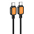 Кабель Type-C - Type-C Hoco X108 Benefit PD 60W 100см 3A  (black)