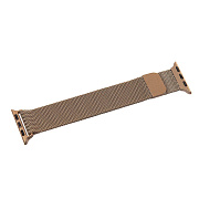 Ремешок - ApW25 Apple Watch 38/40/41 mm миланская петля на магните (bronze gold)