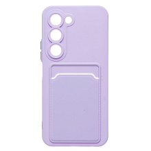Чехол-накладка - SC337 с картхолдером для "Tecno Spark 40 Pro" (light violet) (241174)