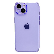 Чехол-накладка - SC344 для "Apple iPhone 15" (transparent/violet) (232014)