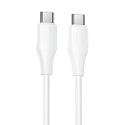 Кабель Type-C - Type-C Hoco X124 Bien 60W 100см 3A  (white)