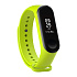 Ремешок - WB13 Xiaomi Mi Band 3/Mi Band 4 силикон на кнопке (регулируемый) (green)
