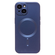 Чехол-накладка - SM020 Matte SafeMag для "Apple iPhone 15" (dark blue)