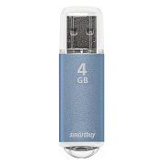 Флэш накопитель USB 4 Гб Smart Buy V-Cut (blue)