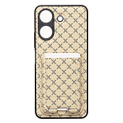 Чехол-накладка - SM022 c картхолдером для "Xiaomi Redmi 13C 4G/Poco C65" (white) (231225)