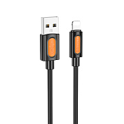 Кабель USB - Apple lightning Borofone BX114 12W 100см 2,4A  (black)