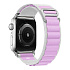 Ремешок - ApW27 Alpine Loop Apple Watch 38/40/41 mm текстиль (white/light violet)
