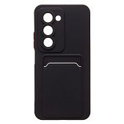 Чехол-накладка - SC337 с картхолдером для "Xiaomi Redmi 15 4G" (black)