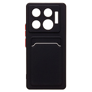 Чехол-накладка - SC337 с картхолдером для "Infinix GT 20 Pro" (black) (232735)