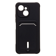 Чехол-накладка - SC304 с картхолдером для "Tecno Spark 40C" (black) (241444)