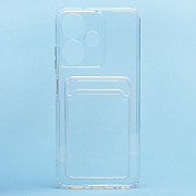 Чехол-накладка - SC276 с картхолдером для "Infinix Hot 30i" (transparent)