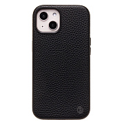 Чехол-накладка Cellis SM030 SafeMag для "Apple iPhone 13/iPhone 14" Натуральная кожа зернистая (black) (237463)