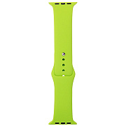 Ремешок - ApW Sport Band Apple Watch 42/44/45/49 mm силикон на кнопке (L) (green)