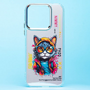 Чехол-накладка - PC092 для "Honor X8b/X8c" (кот) (transparent)