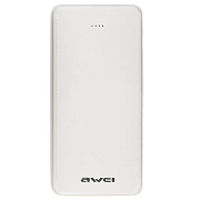 Внешний аккумулятор Awei P99K 10 000mAh Micro USB/USB*2 (white)