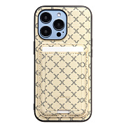 Чехол-накладка - SM022 SafeMag c картхолдером  для "Apple iPhone 13 Pro" (white)