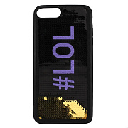 Чехол-накладка - SC157 с пайетками для "Apple iPhone 7 Plus/iPhone 8 Plus" (002) ..