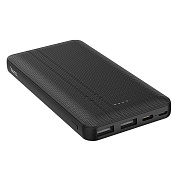 Внешний аккумулятор Hoco J48 10 000mAh Micro/Type-C/USB*2 (black)