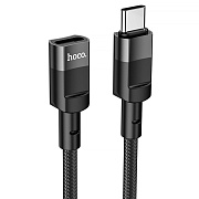 Переходник Type-C (м) - Type-C (п) Hoco U107 (black)