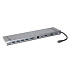 Хаб Type-C - BYL-2003 (HDMI, VGA, USB-C, USBx4, SD/TF CardReader, Ethernet, Jack 3,5 мм,) (gray)