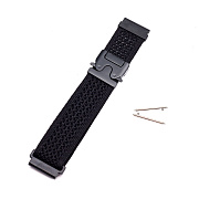 Ремешок - WB42 Nylon на застежке Универсальный 22мм (black)