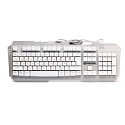 Клавиатура Dialog KGK-26U Gan-Kata мембранная игровая с RGB подсветкой, корпус металл (silver)