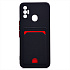 Чехол-накладка - SC315 с картхолдером для "Tecno Spark 7 (2021)" (black)