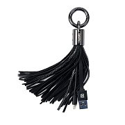 Кабель USB - Apple lightning Remax RC-053i Ring 15W 10см 3A  (black)