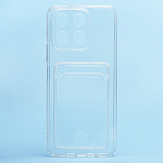 Чехол-накладка - SC276 с картхолдером для "Huawei Honor X8a" (transparent)