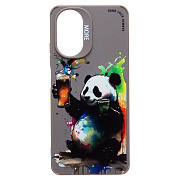 Чехол-накладка - SC335 для "Realme C67 4G"  (панда) (grey) (233142)