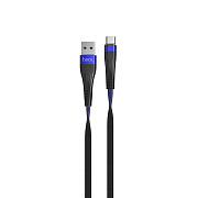 Кабель USB - Type-C Hoco U39  120см 2,4A  (blue/black)