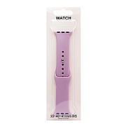 Ремешок - ApW Sport Band Apple Watch 38/40/41 mm силикон на кнопке (S) (light violet)